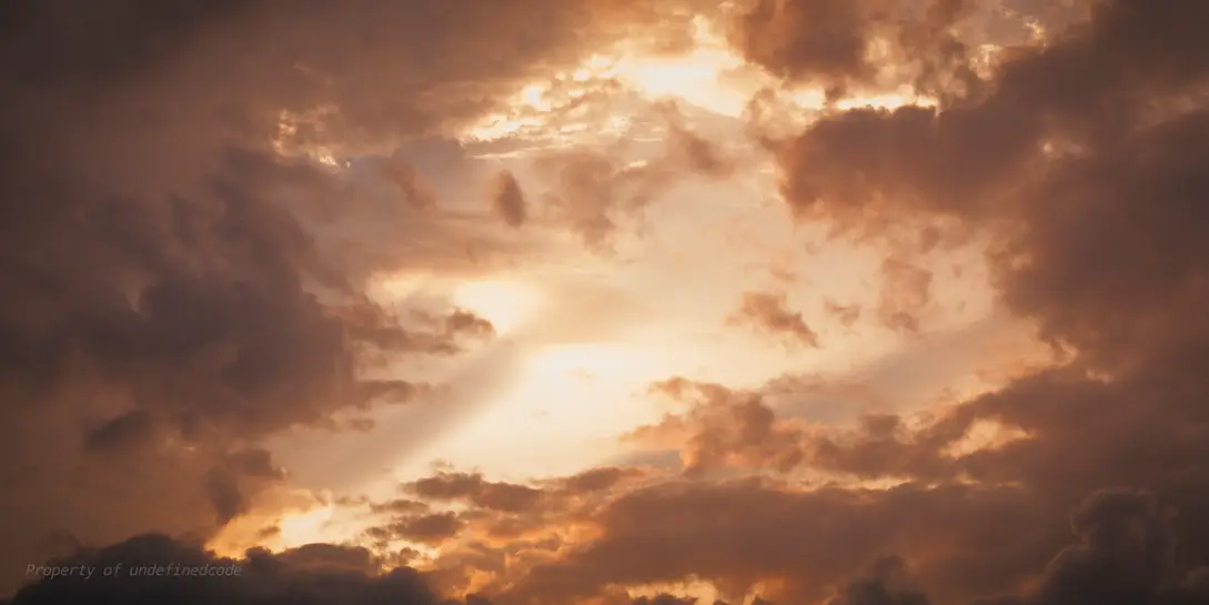 Sunset clouds, captured on October 30, 2024