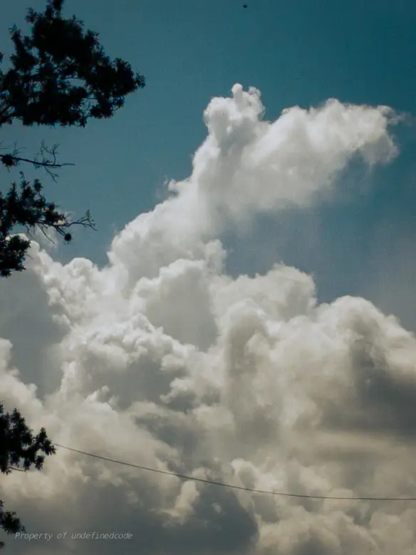 Portrait-oriented cloud, captured on June 20, 2025