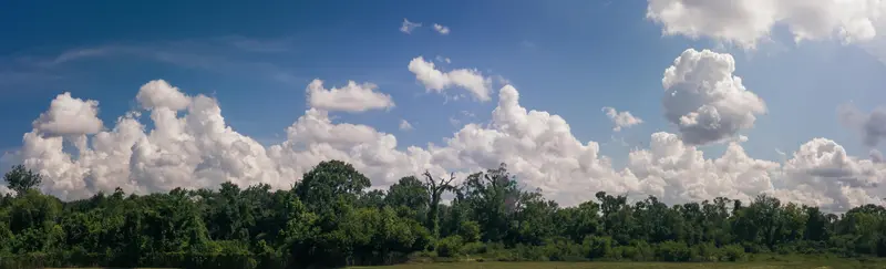 Panoramic cloudscape, captured on June 28, 2025