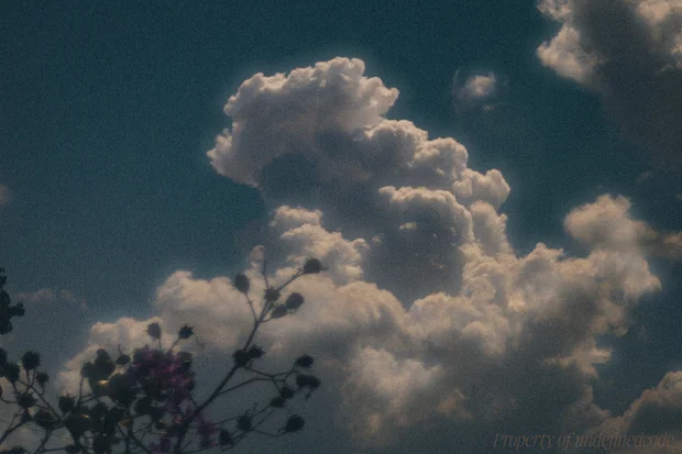 Clouds with a dreamy, film-like look, captured on September 13, 2025