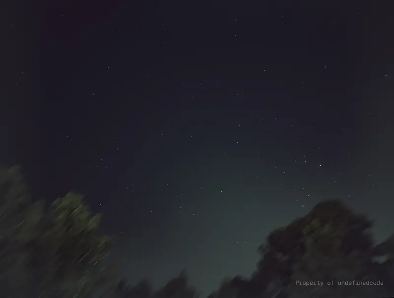 Starfield astrophotography shot, captured on June 28, 2025